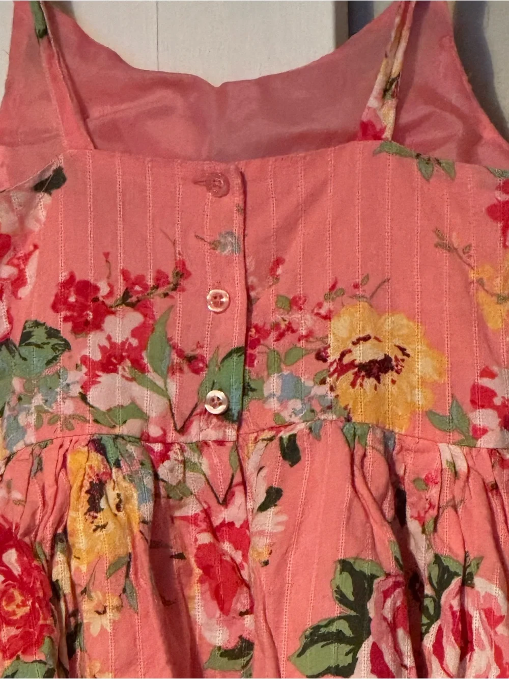Lilt Girls Floral Pink Sundress Dress Size 8